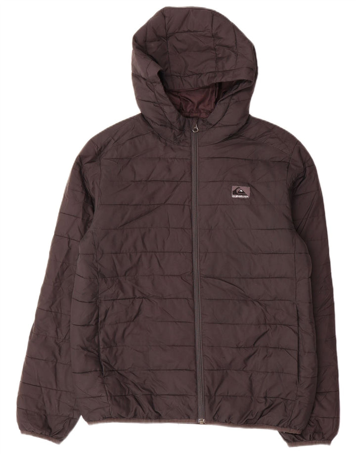 Μπουφάν QUIKSILVER για αγόρια με κουκούλα 13-14 ετών μεγάλο μαύρο