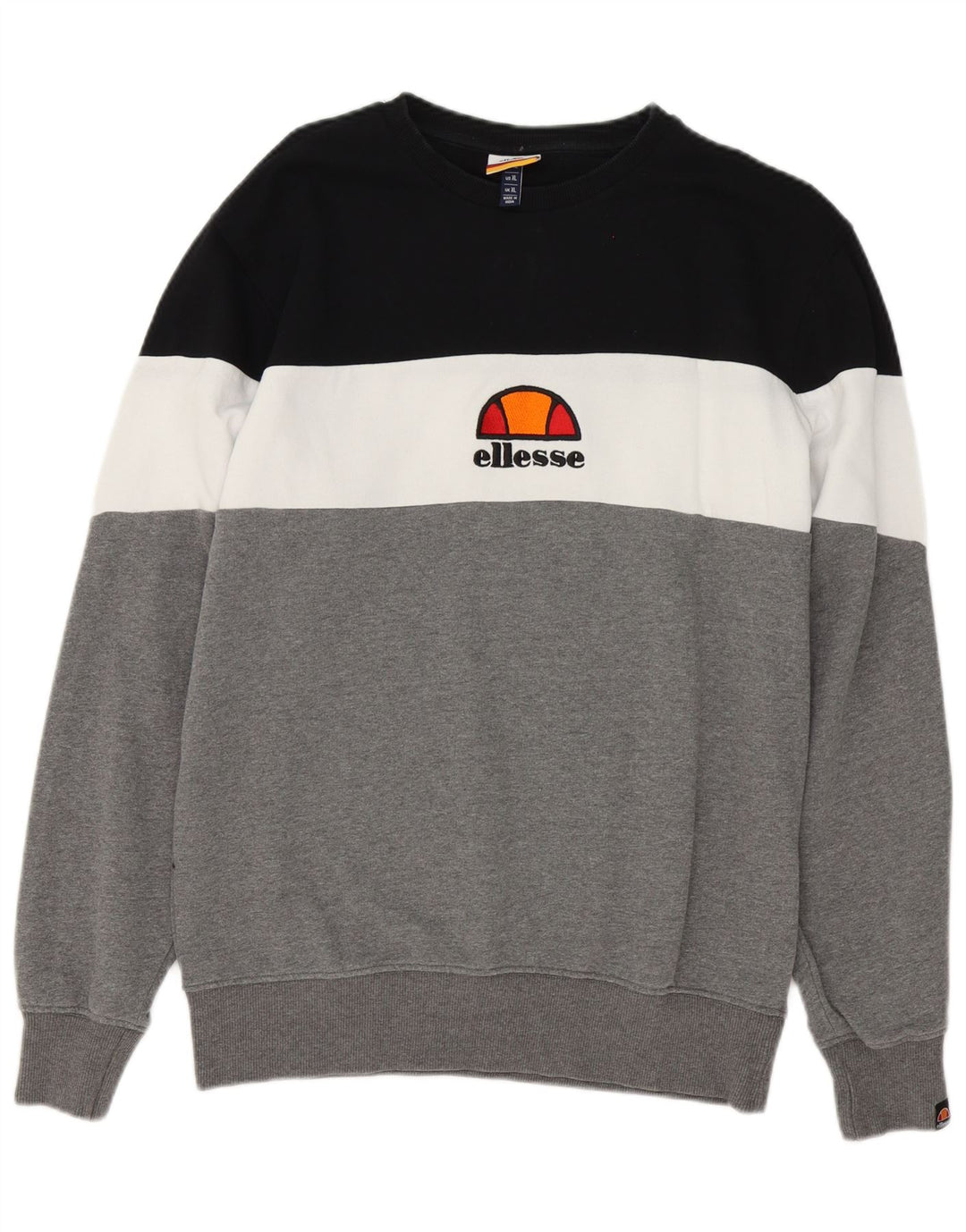 Ανδρικό φούτερ Ellesse Jumper XL Γκρι Colourblock Βαμβακερό