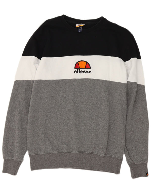 Ανδρικό φούτερ Ellesse Jumper XL Γκρι Colourblock Βαμβακερό