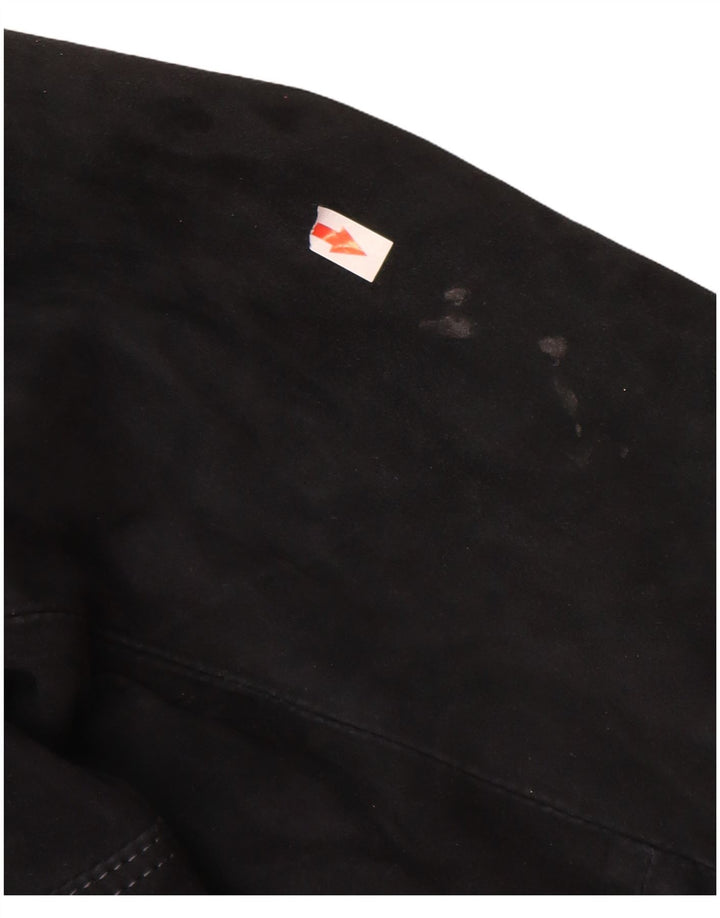Jeckerson Γυναικείο Suede Bomber Jacket UK 18 XL Navy Blue