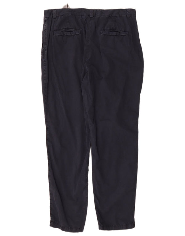 Marks & Spencer Γυναικείο κανονικό παντελόνι Chino UK 14 Large W34 L28 Navy Blue