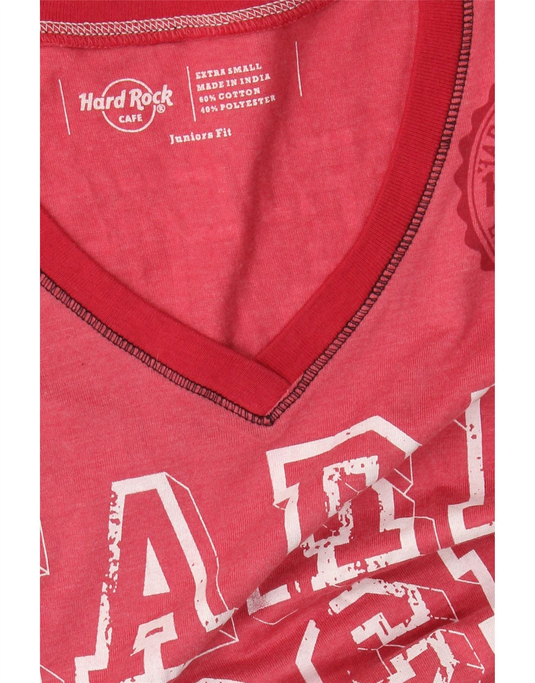HARD ROCK CAFE Girls New Dalhi Graphic T-Shirt Top 13-14 Years XS Pink