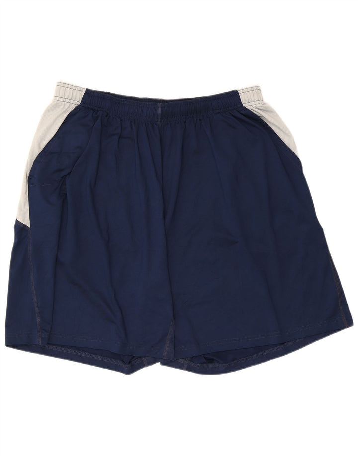 Ανδρικό αθλητικό σορτς Russell Athletic 2XL Navy Blue Colorblock Πολυεστέρας