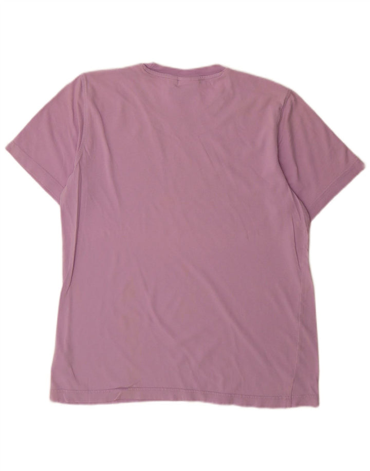 Ανδρικό γραφικό T-Shirt Adidas Top Μεσαίο Μωβ βαμβακερό