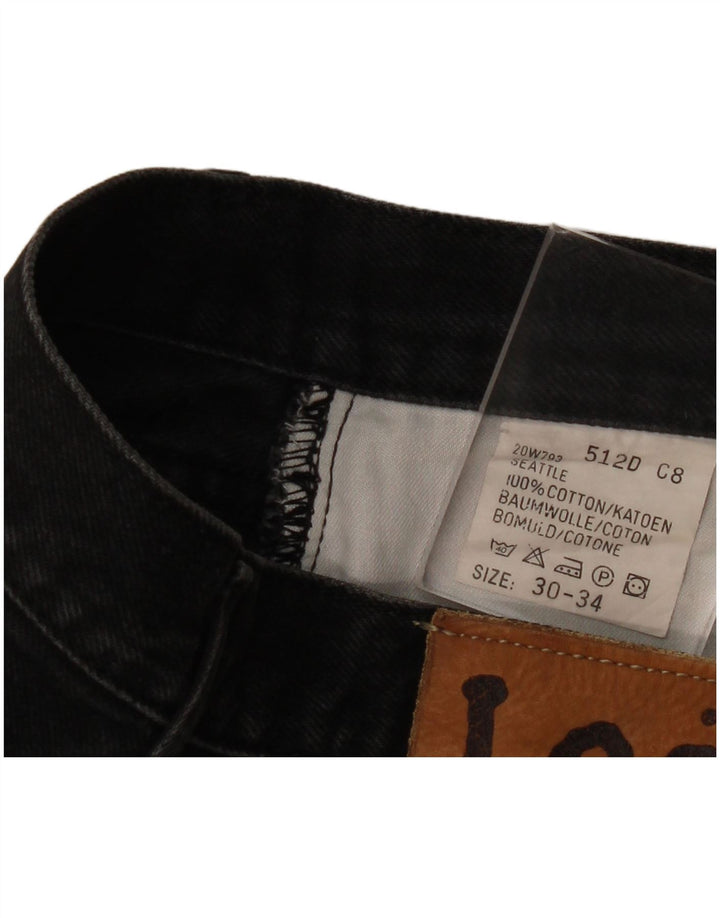 Lee Mens Seattle Straight Jeans W30 L34 Μαύρο βαμβακερό