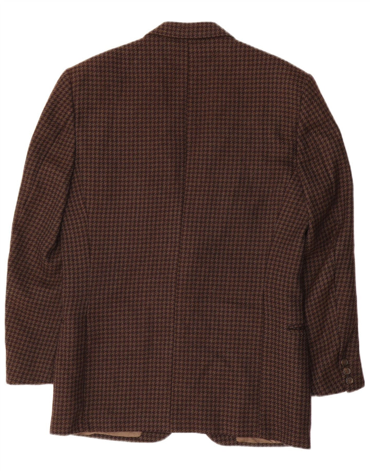 Ανδρικό σακάκι Valentino UK 38 Medium Brown Houndstooth Classic