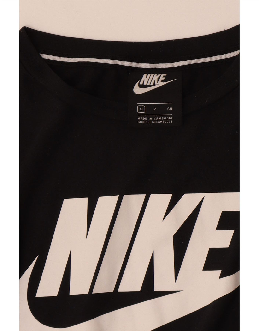 Γυναικείο γραφικό μπλουζάκι Nike Top UK 10 Small Black