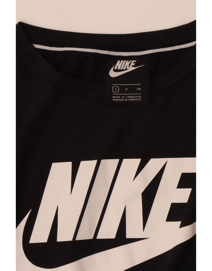 Γυναικείο γραφικό μπλουζάκι Nike Top UK 10 Small Black