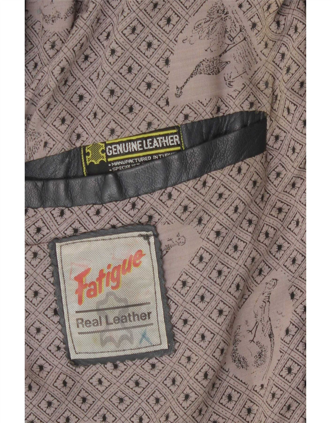 Ανδρικό Δερμάτινο Μπουφάν Fatigue UK 42 XL Γκρι