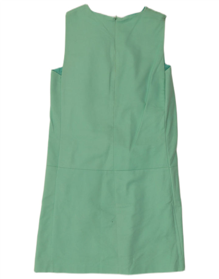 Zara Γυναικείο Αμάνικο Φόρεμα Shift UK 10 Small Green
