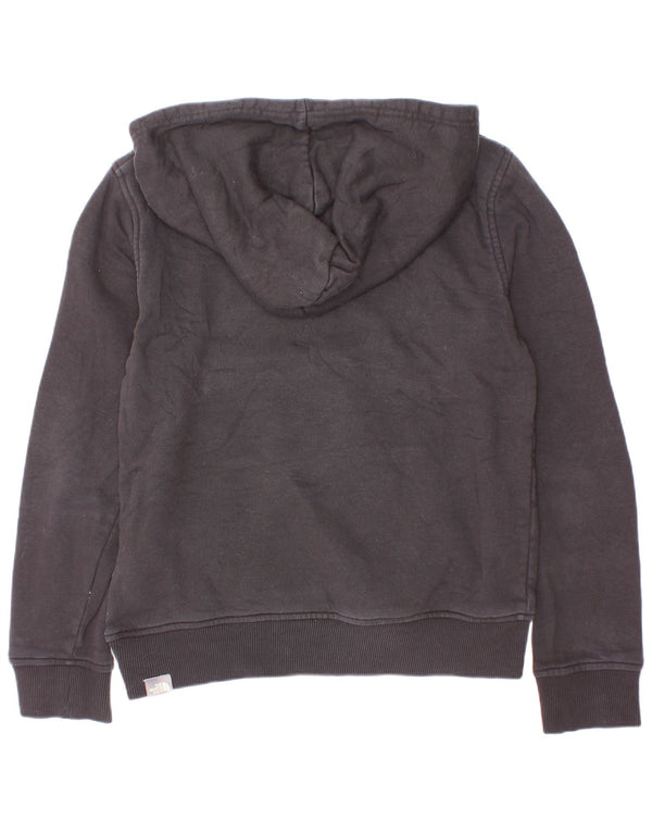 The North Face Boys Graphic Hoodie Jumper 9-10 Years Medium Black Cotton