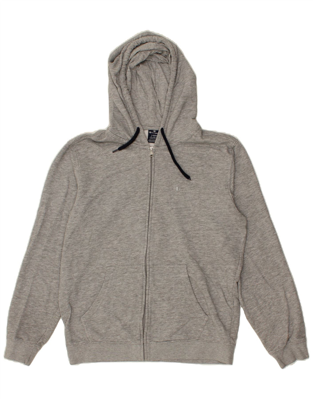 CHAMPION Mens Zip Hoodie Sweater Large Grey Cotton Vintage Champion and Second-Hand Champion from Messina Hembry 