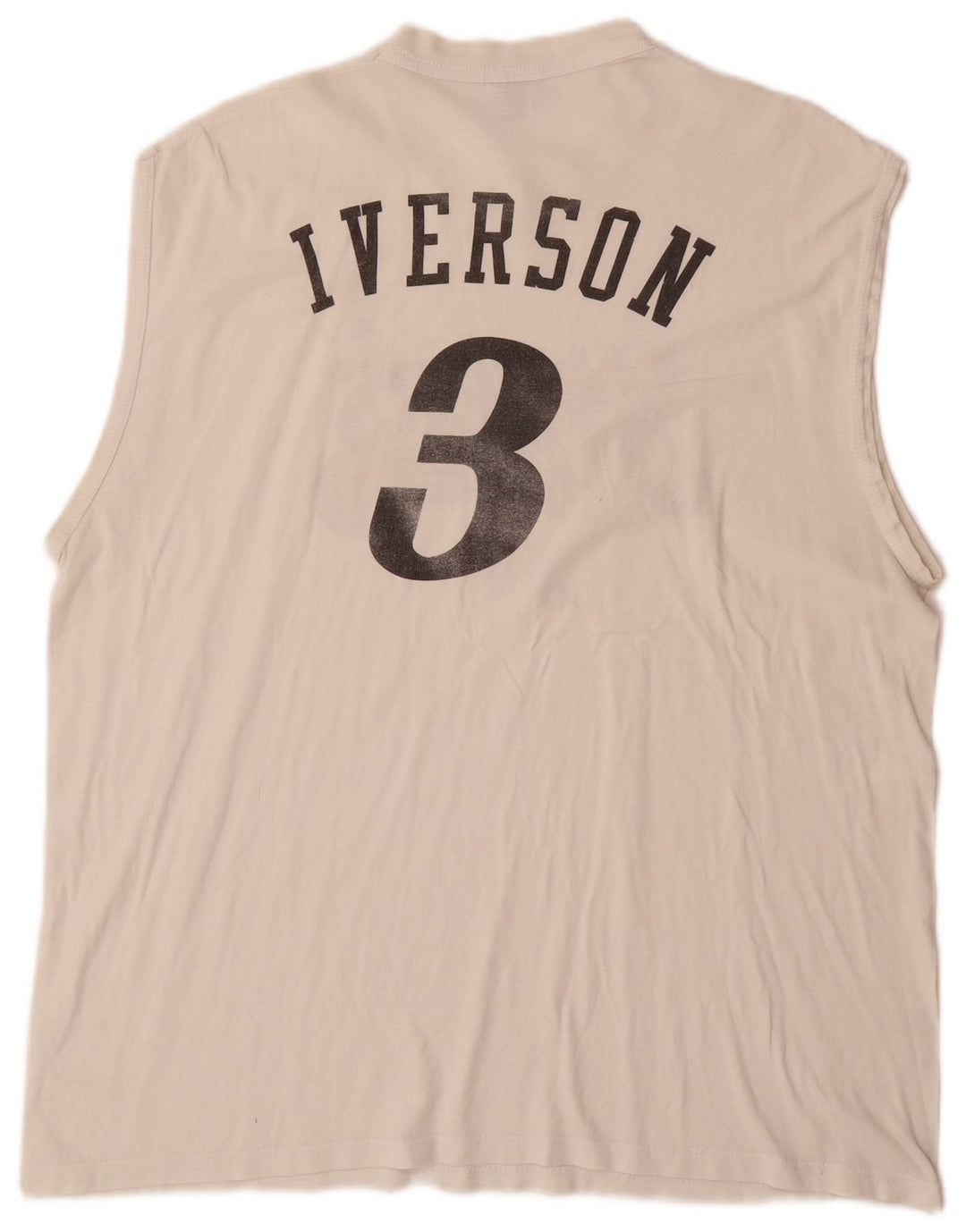 CHAMPION Ανδρικό γιλέκο γραφικών Allen Iverson Philadelphia Top 2XL Off White