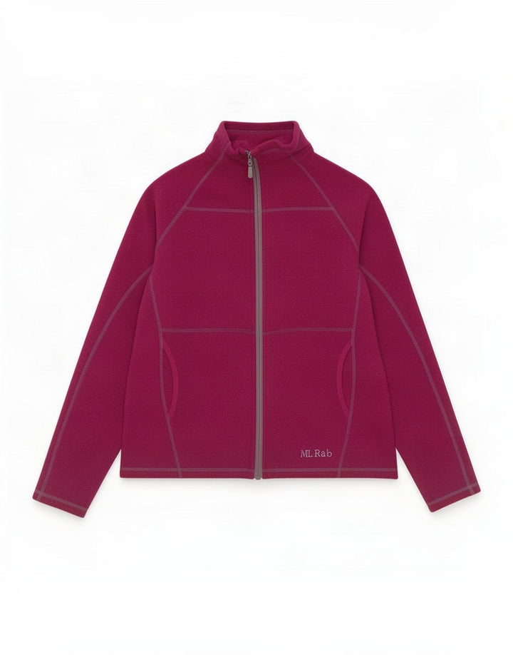 Rab Γυναικεία αθλητική φόρμα Top Jacket UK 14 Large Maroon Polyester