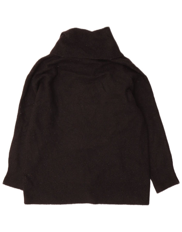 Massimo Dutti Γυναικείο πουλόβερ με ρολό λαιμόκοψη UK 10 Small Black