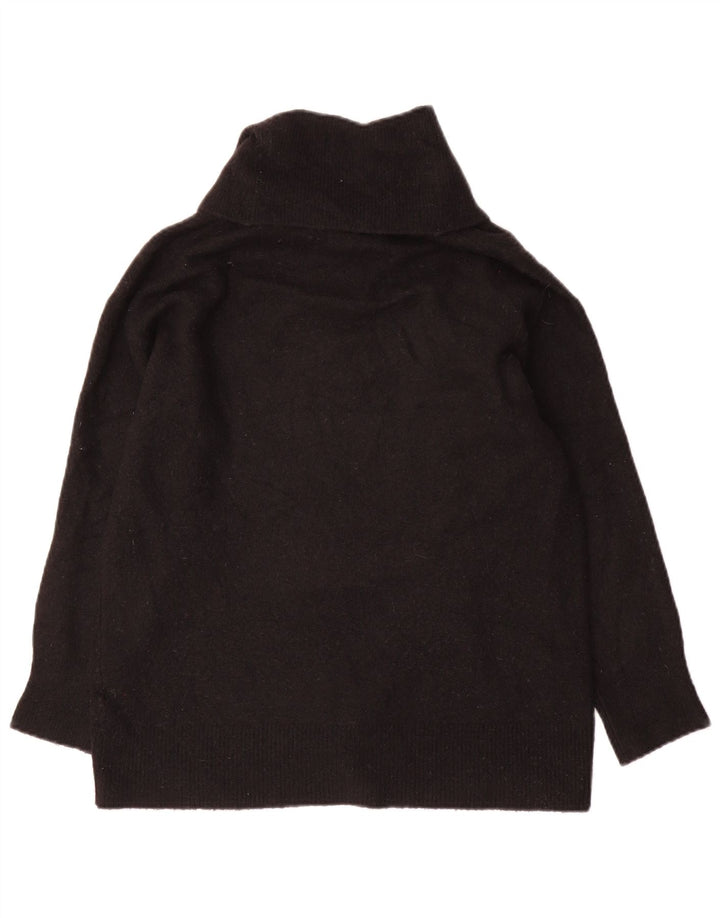 Massimo Dutti Γυναικείο πουλόβερ με ρολό λαιμόκοψη UK 10 Small Black