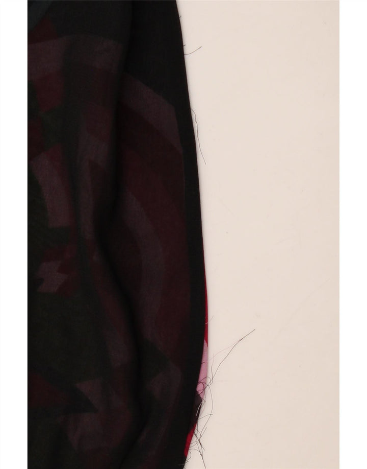 DESIGUAL Γυναικεία μακρυμάνικη μπλούζα τοπ UK 18 XL Μαύρο γεωμετρικό πολυεστέρα