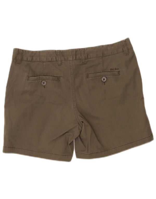 Fat Face Γυναικείο Σορτς Chino UK 12 Medium W34 Χακί βαμβακερό
