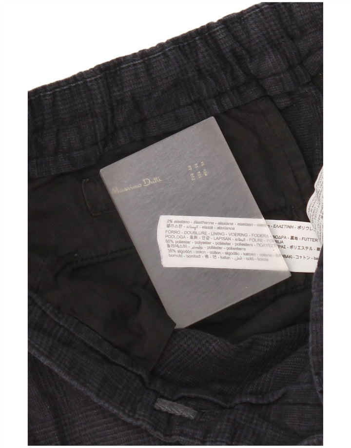 Massimo Dutti Ανδρικό παντελόνι Chino EU 44 Large W34 L29 Navy Blue Check