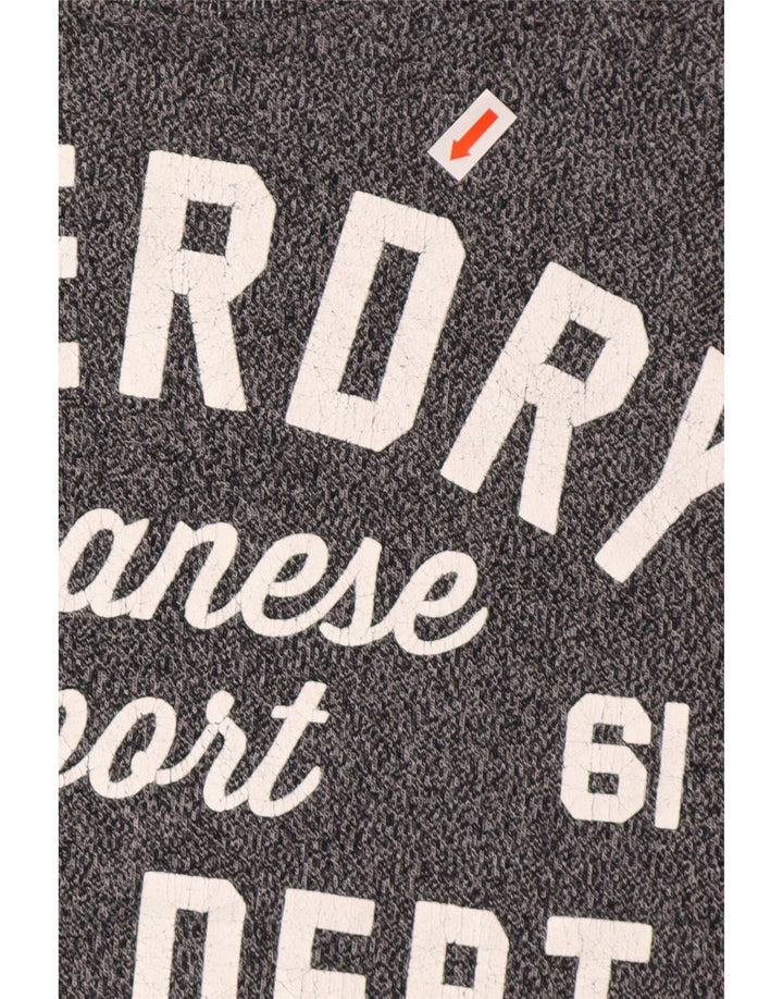 Ανδρικό γραφικό μπλουζάκι SUPERDRY Τοπ μεσαίου γκρι βαμβακερό