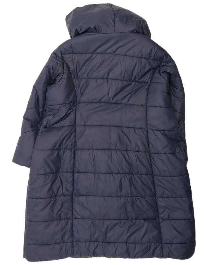 Γυναικείο γυναικείο παλτό με κουκούλα Monsoon UK 22 2XL Navy Blue Polyester