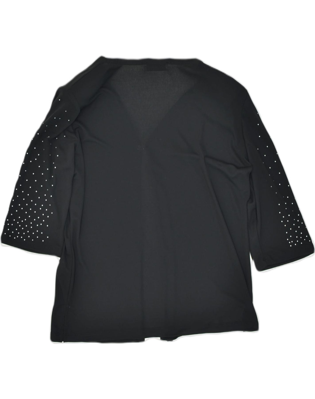 VINTAGE Womens Cardigan Top IT 48 XL Black Viscose | Vintage | Thrift | Second-Hand | Used Clothing | Messina Hembry 