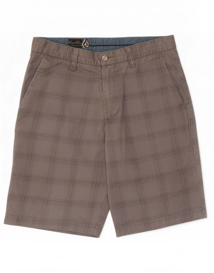 Ανδρικό σορτς Chino Volcom Medium W32 Grey Check