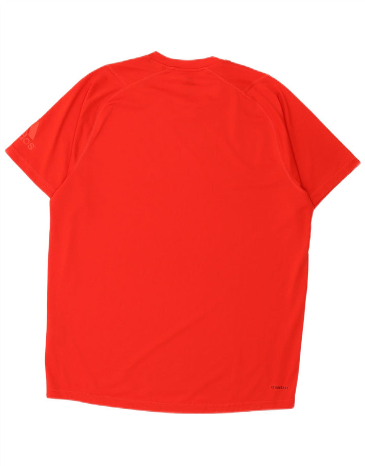 Adidas Ανδρικό Aeroready Graphic T-Shirt Top μεγάλο κόκκινο πολυεστέρα