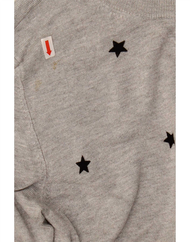 Marks & Spencer Γυναικείο πουλόβερ Crop Cardigan UK 10 Small Grey