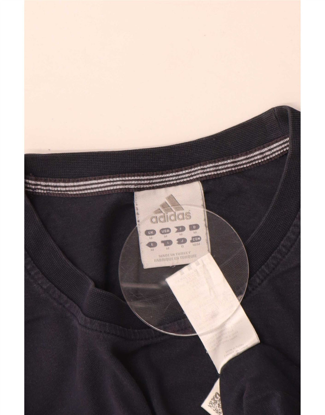 Ανδρικό τοπ Adidas με μακρυμάνικο μεσαίο μπλε βαμβακερό