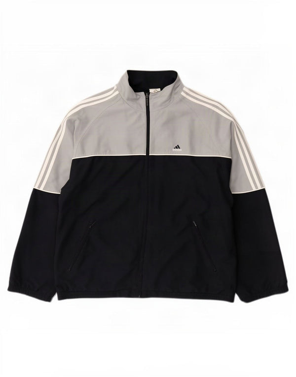 Ανδρική φόρμα Adidas Top Jacket UK 46/48 XL Navy Blue Colorblock