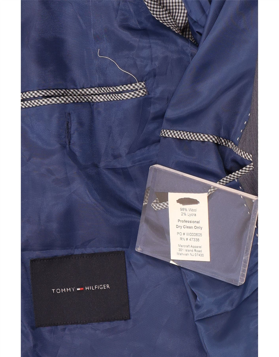 Tommy Hilfiger Ανδρικό σακάκι σακάκι με 2 κουμπιά UK 38 Medium Grey Wool