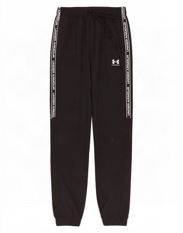 Under Armour Boys Tracksuit Trousers Joggers 11-12 Years Large Μαύρο
