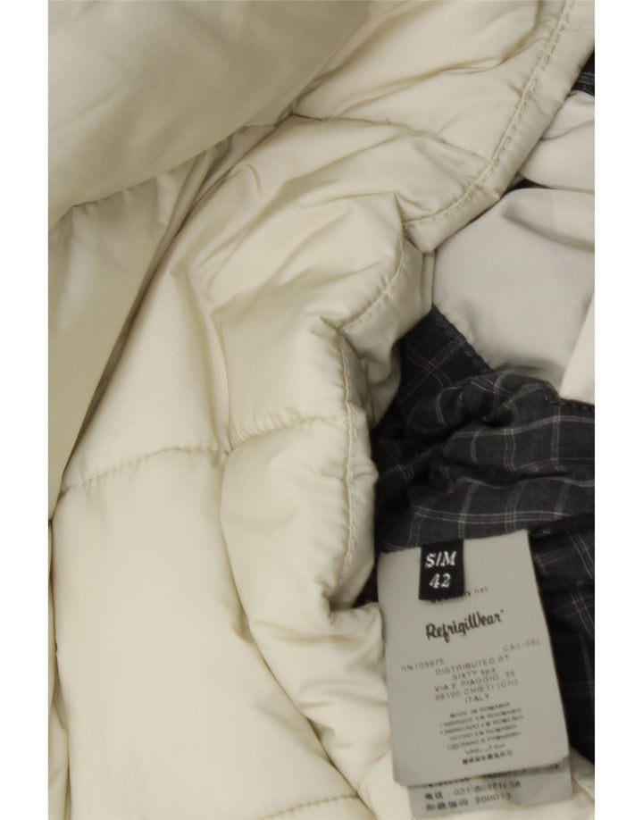 Refrigiwear Γυναικείο μπουφάν με επένδυση IT 42 Medium Off White Polyamide