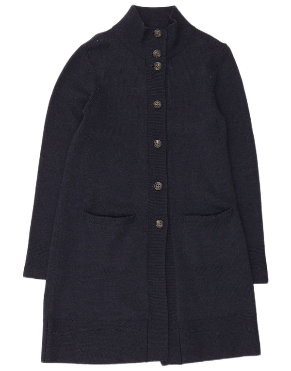 The White Company Womens Longline Cardigan πουλόβερ UK 12 Medium Navy Blue