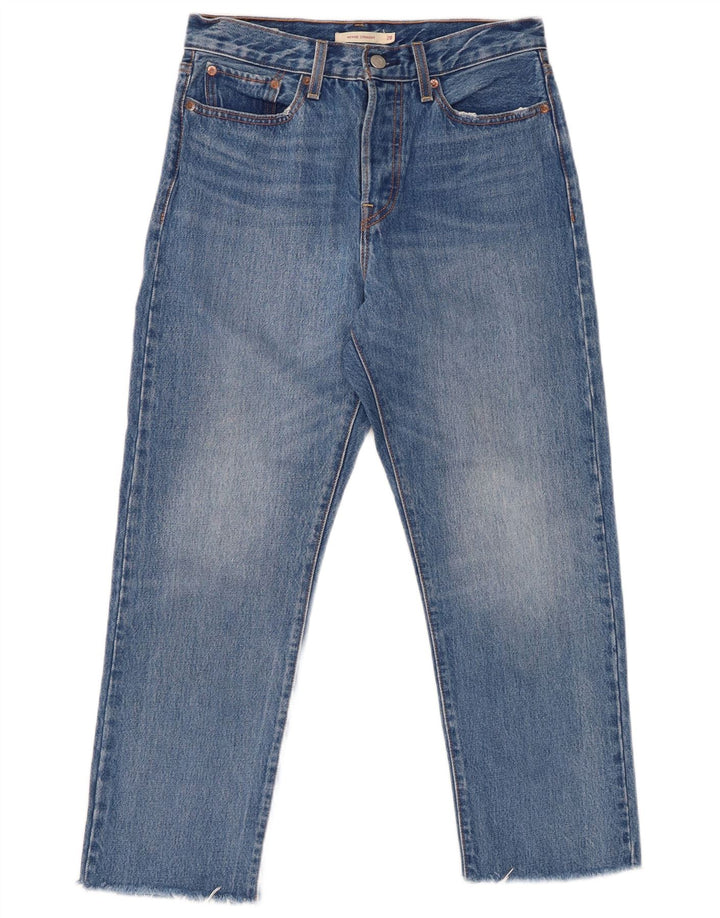 Γυναικείο τζιν LEVI'S Wedgie Straight Cropped W28 L25 Μπλε βαμβακερό