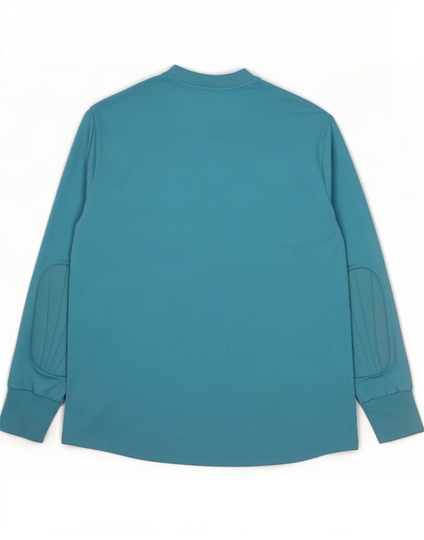 Adidas Mens Climalite Top Μακρύ μανίκι μεγάλο μπλε χρώματος πολυεστέρας