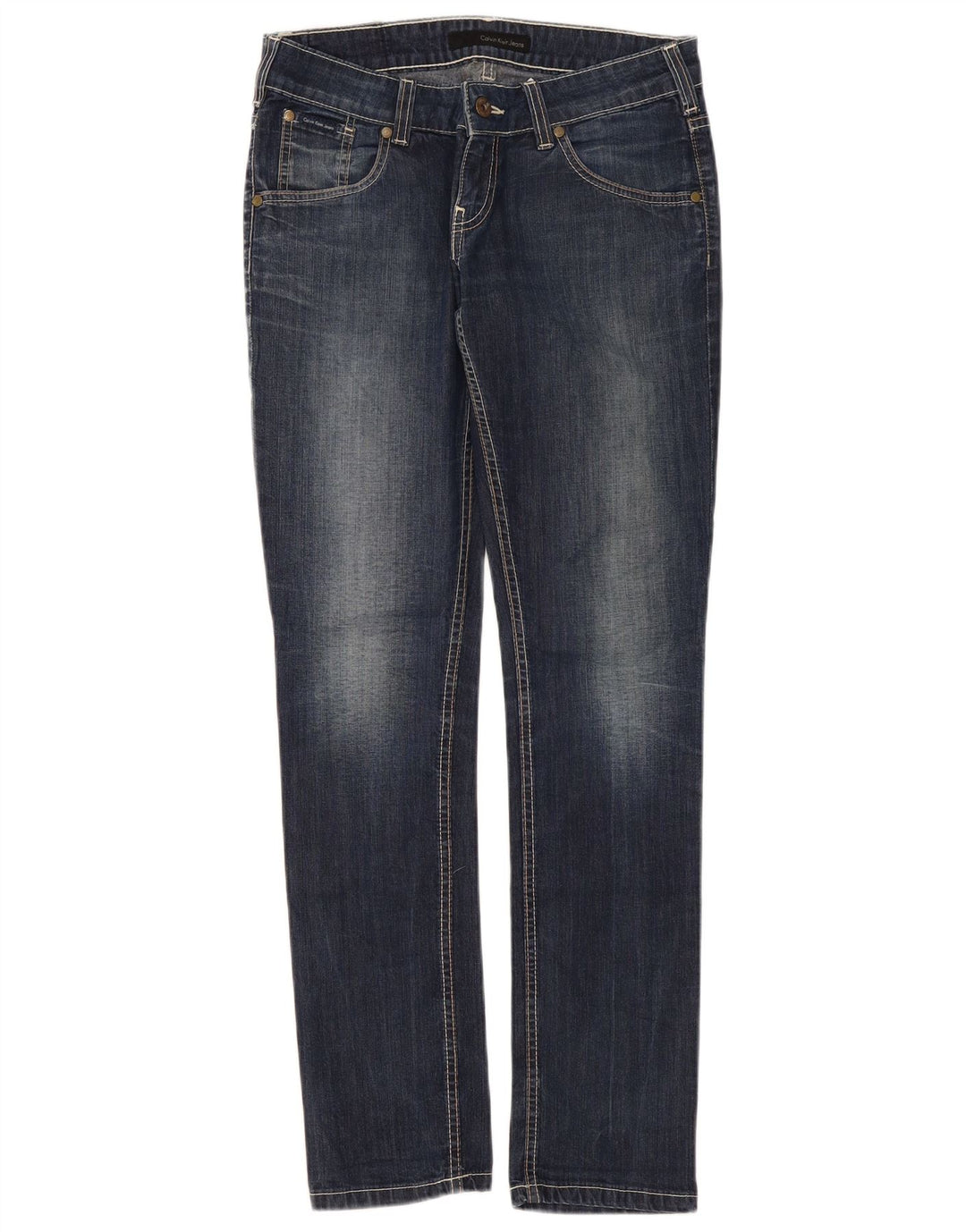 Calvin Klein Γυναικείο Slim Jeans W29 L32 Μπλε βαμβακερό