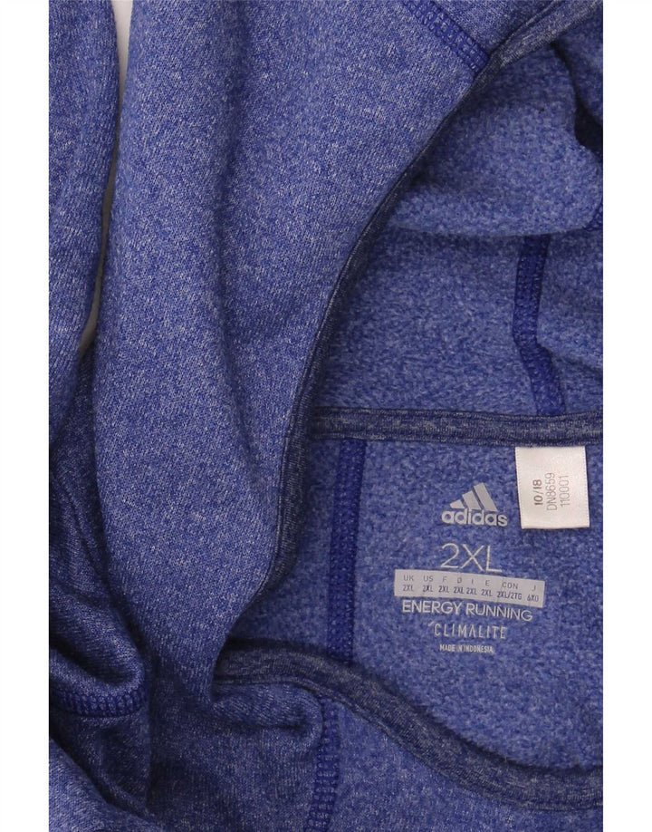 Adidas Ανδρική κουκούλα μακρυμάνικη 2XL μπλε