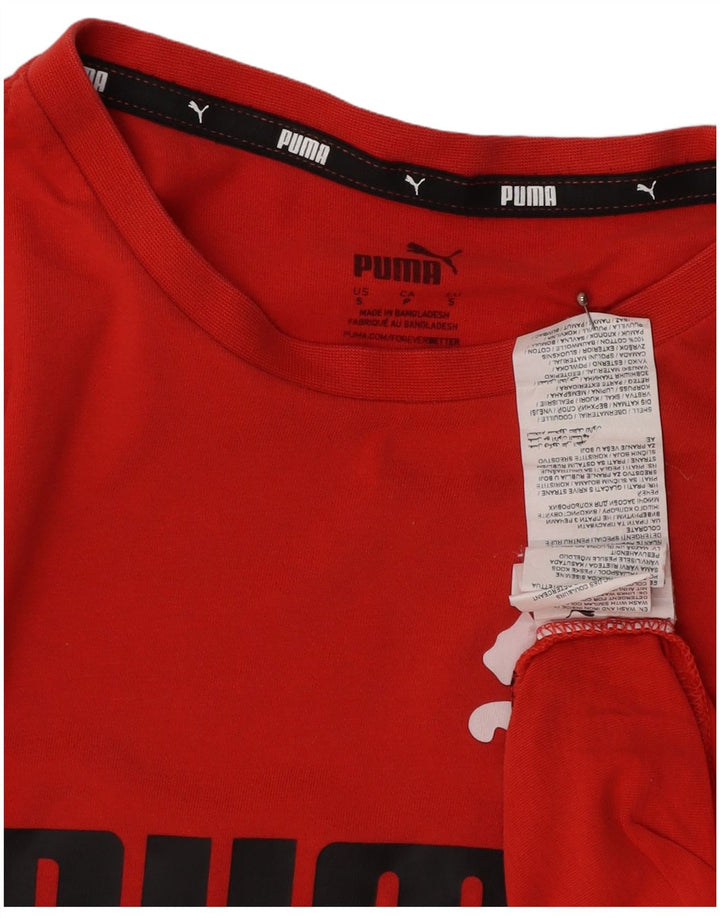 Ανδρικό γραφικό μπλουζάκι PUMA τοπ Μικρό κόκκινο βαμβακερό