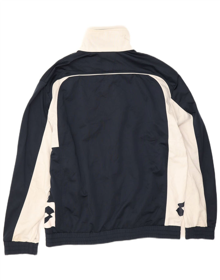 Ανδρική φόρμα γραφικών Lotto Top Jacket Μεγάλο μπλε Navy Colourblock