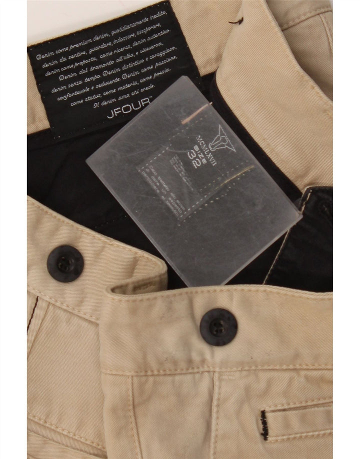 Ανδρικό Slim παντελόνι Chino VINTAGE W32 L33 Μπεζ βαμβακερό