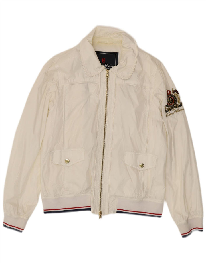 Γυναικείο Graphic Bomber Jacket Conte of Florence IT 48 XL White Polyamide
