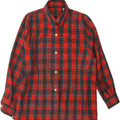 VINTAGE Womens Flannel Shirt UK 16 Large Red Check Viscose Vintage Vintage and Second-Hand Vintage from Messina Hembry 