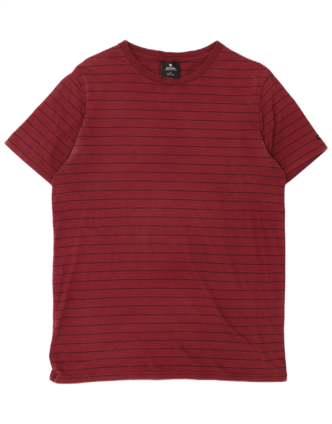 Ανδρικό μπλουζάκι Rip Curl Top μεσαίο μπορντό ριγέ