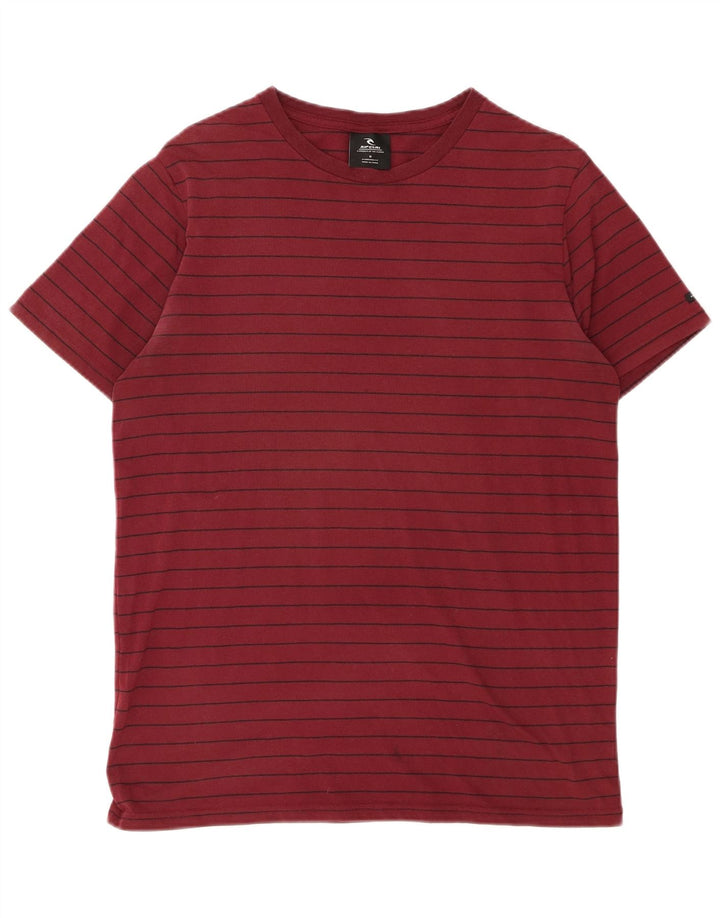 Ανδρικό μπλουζάκι Rip Curl Top μεσαίο μπορντό ριγέ