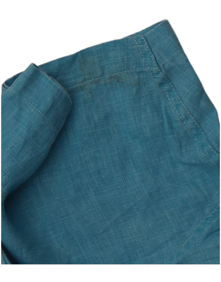 Κοντομάνικο πουκάμισο Tommy Bahama Ανδρικό Grant Fit 2XL μπλε λινό