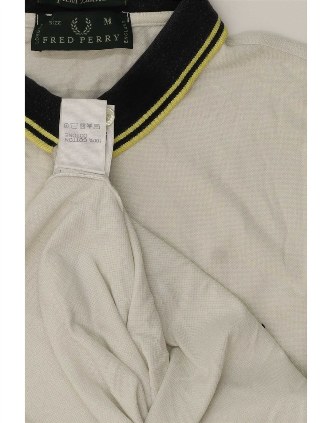Fred Perry Ανδρικό πουκάμισο πόλο από μεσαίο λευκό βαμβάκι