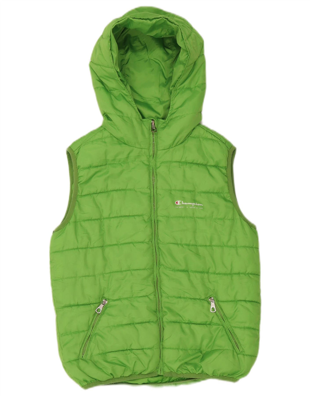 Champion Boys Hooded Gilet Gilet 9-10 Years Green Polyester