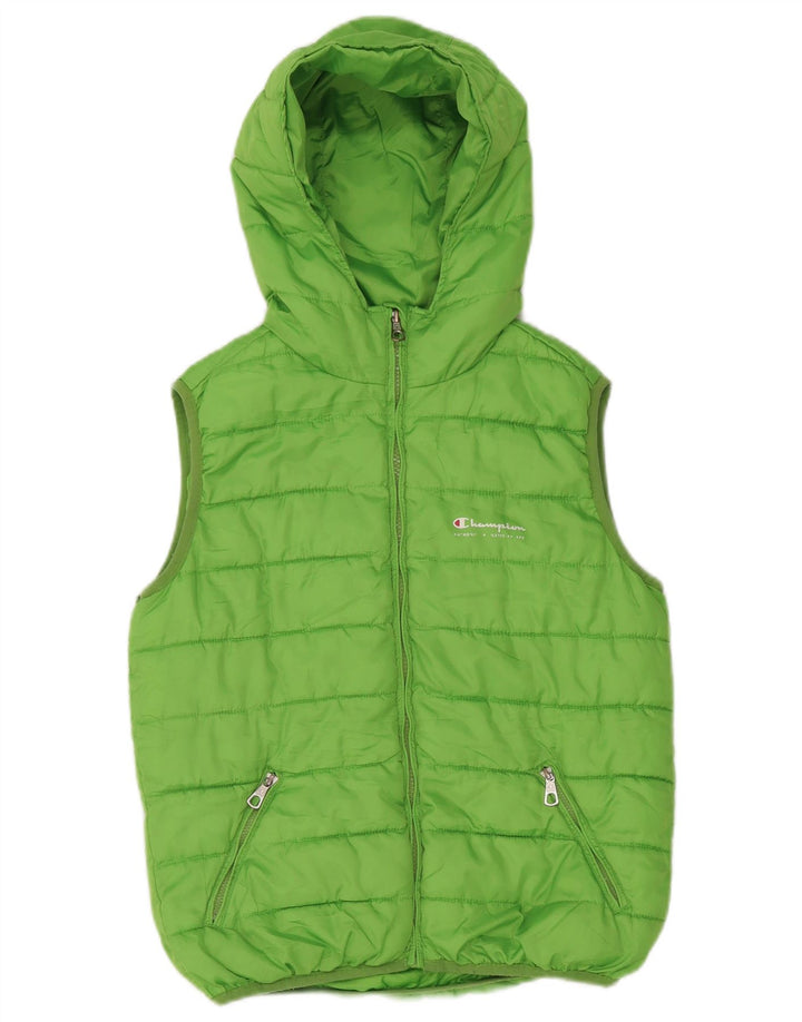 Champion Boys Hooded Gilet Gilet 9-10 Years Green Polyester